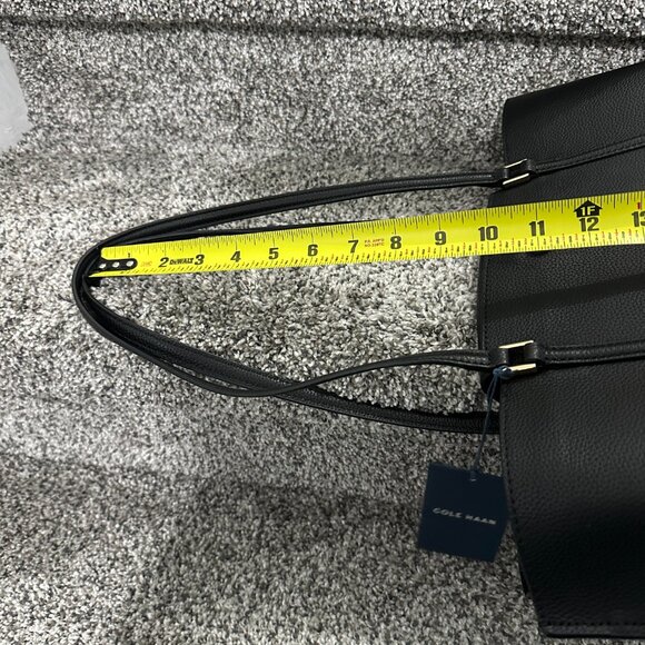 NEW Cole Haan Everyday Grand Series Black Leather Tote Bag Top Zip, Retails $310 - Picture 16 of 16